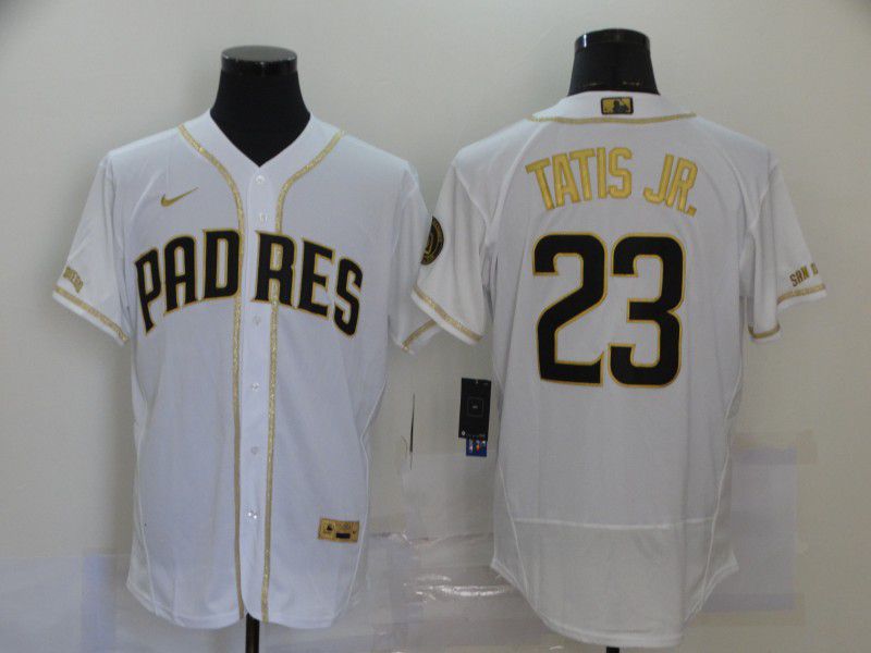 Men San Diego Padres #23 Tatis jr White Nike Elite MLB Jerseys->seattle seahawks->NFL Jersey